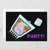 カクテル-旧式-ガラス石 招待状 (正面/裏面)