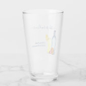 カクテル 水彩画のレシピ 混ざった ドリンク ウォッカ タンブラーグラス (裏面)