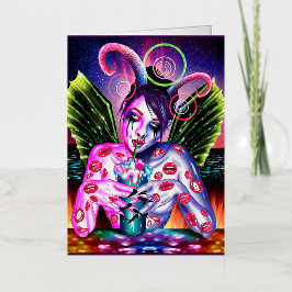 カクテル 箔グリーティングカード