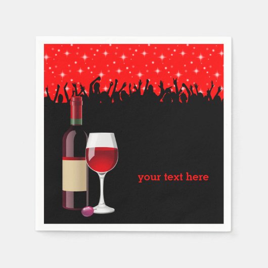 カクテル*背景色の選択 スタンダードカクテルナプキン (正面)