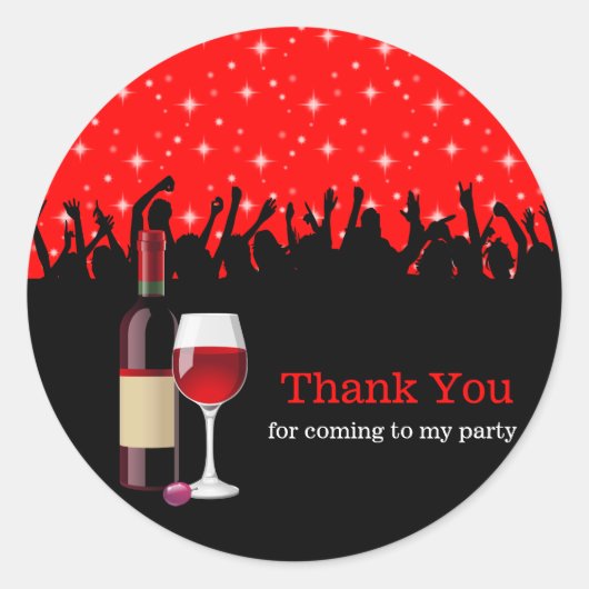 カクテル*背景色の選択 ラウンドシール (正面)