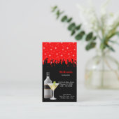 カクテル*背景色の選択 名刺 (スタンド正面)