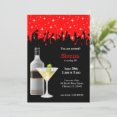 カクテル * 背景色を選択 招待状 (スタンド正面)