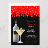 カクテル * 背景色を選択 招待状 (正面/裏面)