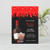 カクテル * 背景色を選択 招待状 (スタンド正面)