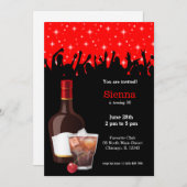 カクテル * 背景色を選択 招待状 (正面/裏面)