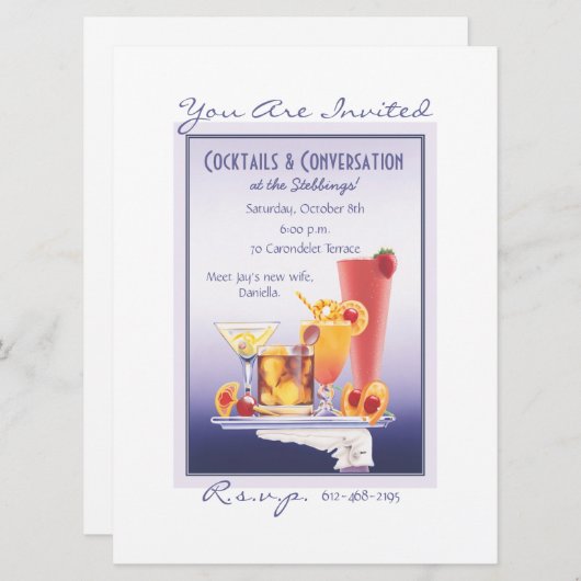 カクテル(C) 招待状 (正面/裏面)