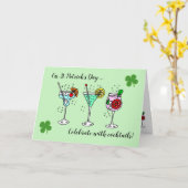 カクテ祝ルセントパトリックの日 カード (黄色い花)