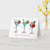 カクテ祝ルバレンタインデー カード (黄色い花)