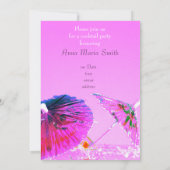 カクテ飾ル傘のカクテル 招待状 (裏面)