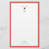 カクトビクホッキョクグマ文房具 便箋 (正面)