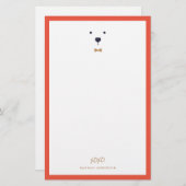 カクトビクホッキョクグマ文房具 便箋 (正面/裏面)