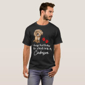 カクポ感じーで散歩した後はいつも良い Tシャツ (正面フル)