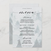 カクラシックスタマイズ可能な冬テーマディナーメニュー メニュー (正面/裏面)