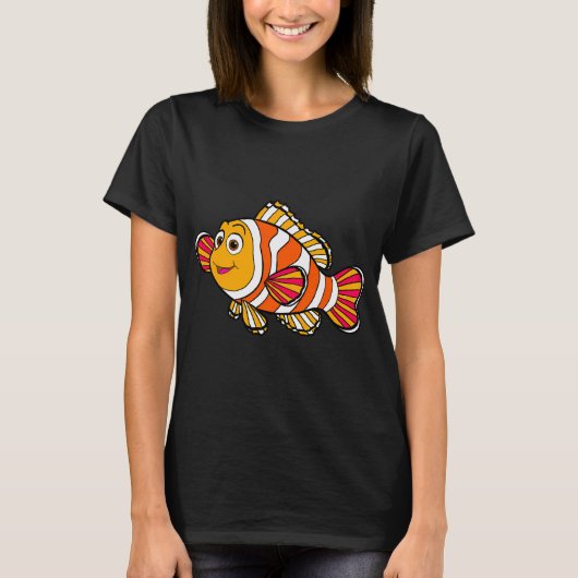 カクレクマノミの楽しいデザイン Tシャツ (正面)