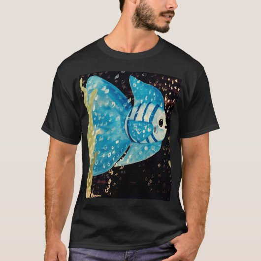 カクレクマノミ ブルー Tシャツ (正面)