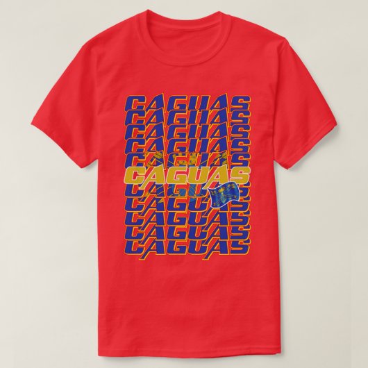 カグアスカスケード文字1 Tシャツ (デザイン正面)