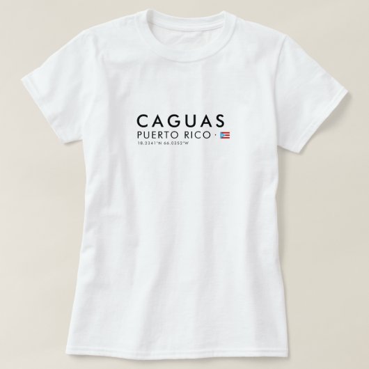 カグアス プエルトリコ Tシャツ | Coordinates Tee (デザイン正面)