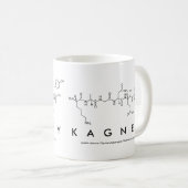 カグニーペプチド名mug コーヒーマグカップ (正面右)