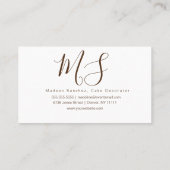 カケポップロゴバナーケーキデコレーター渦巻き 名刺 (裏面)