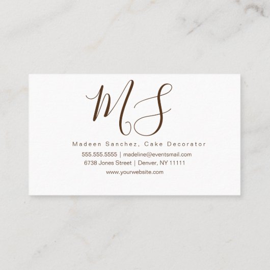 カケポップロゴバナーケーキデコレーター渦巻き 名刺 (裏面)