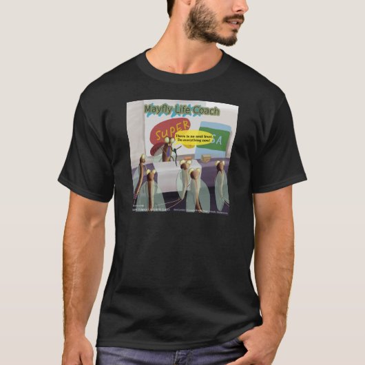 カゲロウ人生コーチ  ジョークグッズ Tシャツ (正面)