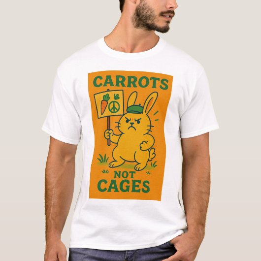 カゴではないニンジン Tシャツ (正面)