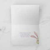 カゴにアヒルが入ったイースターエッグ カード (内部)