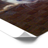 カゴに入れたかわいい子猫 ポスター (角)