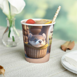 カゴに可愛いベビー-カスタム子供 紙コップ