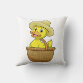 カゴ付き農家のアヒル クッション (裏面)