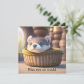 カゴ内の可愛いベビー – パーソナライズ可能 (スタンド正面)