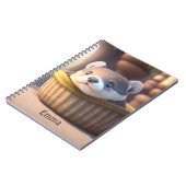 カゴ内の可愛いベビー – パーソナライズ可能 ノートブック (左側)