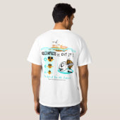 カサゴの魚釣りのTシャツ、Recompressはまたはそれを食べます Tシャツ (裏面フル)