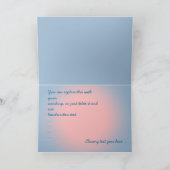 カササギおよび泡とのクリスマス シーズンカード (内部)