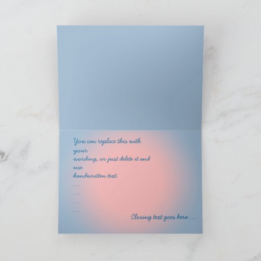 カササギおよび泡2とのクリスマス シーズンカード (内部)