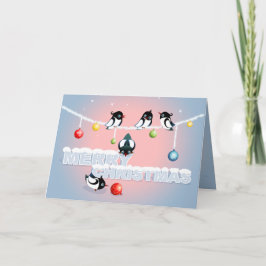 カササギおよび泡2とのクリスマス シーズンカード