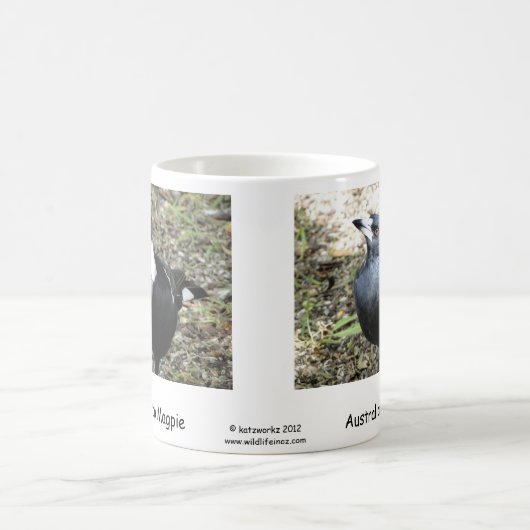 カササギフエガラス コーヒーマグカップ (中央)