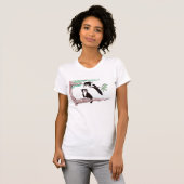 カササギ猫 Tシャツ (正面フル)