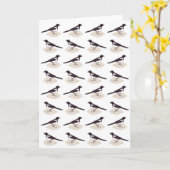 カササギ カード (黄色い花)