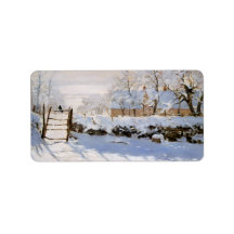 カササギ (冬の雪景色) (クロード・モネ作)