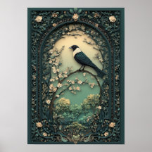 カササギ | 春の日ざしの森の芸術