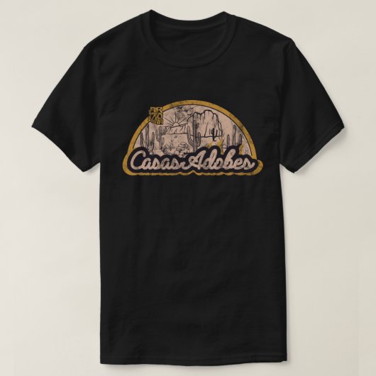 カサスアドベス、アリゾナ州 Tシャツ (デザイン正面)