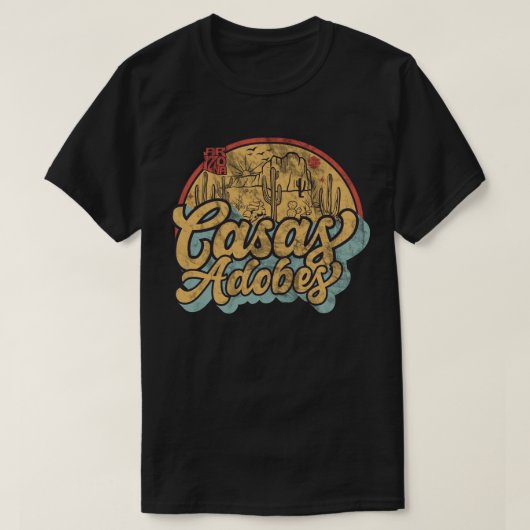 カサス アドベス アリゾナ州 Tシャツ (デザイン正面)