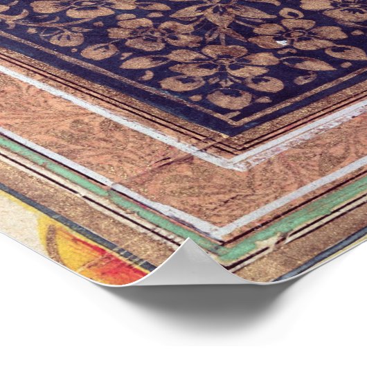 カサックを踊りする少女のペア ポスター (角)