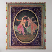 カサックを踊りする少女のペア ポスター (正面)