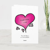 カサットの母と子 カード (裏面)