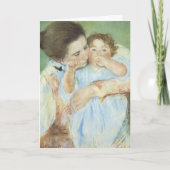 カサットの母と子 カード (正面)