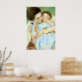 カサットの「母と子」 ポスター (キッチン)