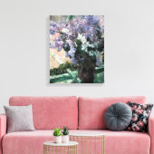 カサットの「窓のライラック」 キャンバスプリント (インサイチュ (リビング))